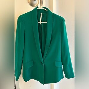 Silk Kelly Green Truth and Pride Green Blazer in Kelly  sophisticated work wear